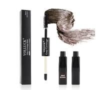 VOLLUCK Retouche Racines Cheveux - Mascara Cheveux Blanc 2-en-1 Double Embout, Couvre Instantanément les Cheveux Gris, Effet Naturel 7 ML (Marron Moyen, 7 ml (Lot de 1))