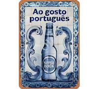 Volly Ao Gosto Portugues Super Bock Rétro empêcher l'éblouissement classique élégant amusant art mode métal décoration murale signe d'étain adapté pour cuisine salon bar café décoration