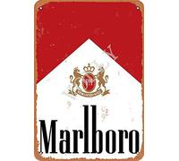 Volly Marlboro Rétro empêcher l'éblouissement classique élégant amusant art mode métal décoration murale signe d'étain adapté pour cuisine salon bar café décoration