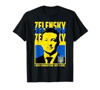 Volodymyr Zelensky T-shirt drapeau ukrainien T-Shirt