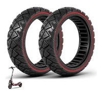 VOLOHAS 70/60-7,5 Pneu Plein pour Segway ZT3 Pro, ZT3 Pro D et E Trottinettes électriques, Pneus de Remplacement. Pneus Pleins Tout-Terrain Antidérapants, Increvables (Rouge, 2 Pièces)