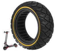 VOLOHAS 90/65-6.5 Pneu Plein pour Kukirin G4/Zero 11X/Dualtron Thunder/Kaabo Wolf Warrior/Macury Speedual Plus Trottinette Électrique, 11 Pouces Pneu Anti-Crevaison (Jaune 1 Pièce)