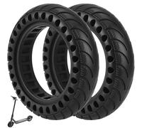 VOLOHAS 9x2.125 Pneu Plein pour Xiaomi M365 Trottinette électrique, 9 Pouces Pneus Solides Souple Tout-Terrain avec Fente pour Moyeu de Roue de 36 mm, Pneu de Remplacement Haute élasticité (2 Pièces)