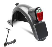 VOLOHAS Garde-boue arrière avec feu arrière LED super lumineux pour scooter électrique Segway Ninebot Max G30 / G30LP / G30LE / G30LE Ⅱ / G30D / G30e / G30e / G30e ii avec crochet, feu arrière, plaque
