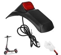 VOLOHAS Garde-boue arrière avec feu arrière pour scooter électrique Kukirin G2 Pro, garde-boue arrière avec plaque d'immatriculation vide, feu d'avertissement arrière LED