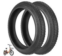 VOLOHAS Lot de 2 pneus à graisse tout-terrain 20 x 3,0 (intérieur et extérieur) pour ENGWE L20 SE/L20 3.0 Pro/L20 3.0 BOOST/LE20, Fafrees F20+/F20 Pro+, chambre à air 20 x 3,0" Fatbike (pneus
