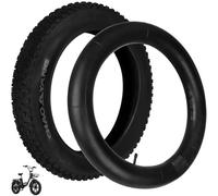 VOLOHAS Lot de 20 pneus tout-terrain à graisse 20 x 4,0 (intérieur et extérieur) pour vélo électrique ENGWE L20/L20 Boost, Evercross EK30, chambre à air 20 x 4,0" pour VTT et vélos de neige