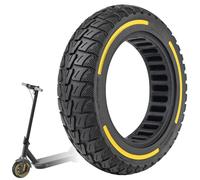VOLOHAS Pneu en caoutchouc plein 60/70-6,5", 10", solide, pour Xiaomi 5/5 Pro/5 Max, Ninebot Max G30/Max G30D/Max, G30D2, pneu de rechange, complet, antidérapant et anti-crevaison (jaune, 1 pièce)