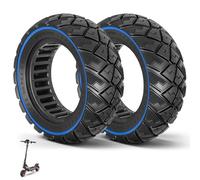 VOLOHAS Pneu Plein pour Kukirin G2 pro, Zero 10X, Dualtron Eagle Pro Trottinette électrique, 9 x 3,0-5,5 Pneu Solide, Roue de Rechange Antidérapant Anti-crevaison (Bleu 2 Pièces)