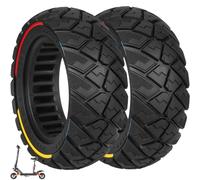 VOLOHAS Pneu Plein pour Kukirin G2 pro, Zero 10X, Dualtron Eagle Pro Trottinette électrique, 9 x 3,0-5,5 Pneu Solide, Roue de Rechange Antidérapant Anti-crevaison (Couleur 2 Pièces)