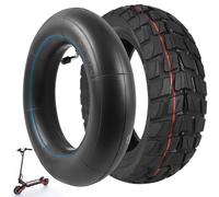 VOLOHAS Pneu sans chambre à air 255 x 80 10 x 3 (80/65-6) avec chambre à air double épaisseur pour Kukirin G2 Max, Kukirin G3 Pro, Kugoo M4/M4 pro/Kaabo Wolf Warrior scooter électrique tout-terrain