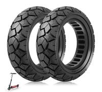 VOLOHAS Pneu solide 10 x 3 80/65-6 pour scooter électrique Kugoo M4/M4 Pro/Kukirin G2 Max, Joyor Y8-S, Nanrobot D6+, Kaabo Mantis Pneu de rechange haute élasticité (2 pièces)