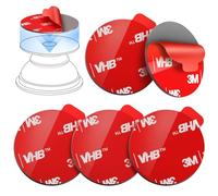 volport Lot de 5 pastilles adhésives 3M pour base de prise Pops : lot de 5 autocollants de rechange pour support pliable de téléphone - 3,5 cm