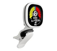 VOLT by Voggenreiter RCT-5000 Accordeur à clip USB pour guitare, basse, ukulélé, rechargeable via USB Blanc