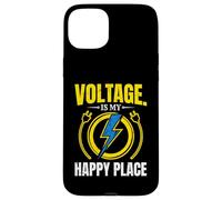 Voltage is My Happy Place Électricien Lightning Coque pour iPhone 15 Plus