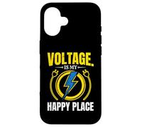 Voltage is My Happy Place Électricien Lightning Coque pour iPhone 16