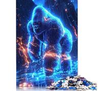 Voltage King - Puzzle Le Réveil du Gorille Néon pour Adultes et Adolescents 500 Pièces Jeu Éducatif Défi Jouet 500pcs (52x38cm)