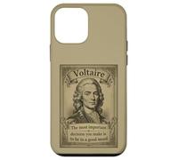 Voltaire Philosophe Psychologie Positive Citation de Motivation Coque pour iPhone 12 Mini