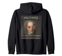 Voltaire Philosophie Citation Conquer Seduce Funny Sweat à Capuche