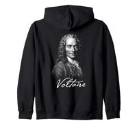 Voltaire Portrait Illumination Philosophe Français Sweat à Capuche