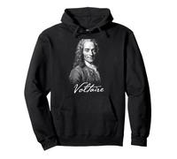 Voltaire Portrait Illumination Philosophe Français Sweat à Capuche