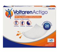 VoltarenActigo 140mg Emplâtre Médicamenteux 5 Pièces