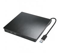 VoltCozy Lecteur CD/DVD Externe pour PC, USB 3.0 Graveur Enregistreur | Mince DVD Player Transmission, Rapide Câble USB Intégrée, pour Laptop/PC/Desktops/MacBook/Windows/MacOS Câble USB Intégré