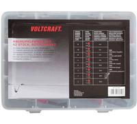 VOLTCRAFT 1417395 Jeu de pinces crocodiles noir, rouge Longueur: 230 mm 42 pc(s)