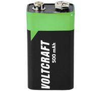 VOLTCRAFT 6LR61 9V Bloc Batterie Li-ION 500mAh 7.4V 1pc