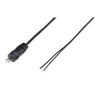 Voltcraft Fiche haut-parleur mâle droite CX034-01M (93015c94) 2 pôles Noir 1 pièce