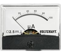 VOLTCRAFT AM-60X46/100µA/DC AM-60X46/100µA/DC Appareil de mesure à encastrer AM-60X46/100µA/DC 100 µA Bobine