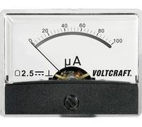 VOLTCRAFT AM-60X46/100µA/DC AM-60X46/100µA/DC Appareil de mesure à encastrer AM-60X46/100µA/DC 100 µA Bobine