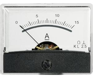 VOLTCRAFT AM-60X46/15A/DC AM-60X46/15A/DC Voyant de mesure encastrable AM-60X46/15A/DC 15 A Bobine