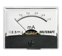 VOLTCRAFT AM-60X46/1MA/DC AM-60X46/1MA/DC Appareil de mesure à encastrer AM-60X46/1mA/DC 1 mA Bobine
