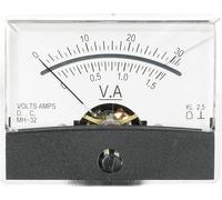 VOLTCRAFT AM-60X46/30V/1,5A/DC AM-60X46/30V/1,5A/DC Galvanomètre encastrable AM-60X46/30V/1,5A/DC 30 V/1.5 A Bobine