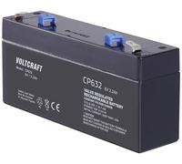 VOLTCRAFT CE6V/3,2Ah VC-12713935 Batterie au plomb 6 V 3.2 Ah plomb (AGM) (l x H x P) 134 x 67 x 34 mm cosses plates 4,8 mm sans