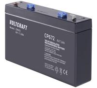 VOLTCRAFT CE6V/7Ah VC-12713945 Batterie au plomb 6 V 7.2 Ah plomb (AGM) (l x H x P) 151 x 100 x 34 mm cosses plates 4,8 mm sans