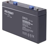 VOLTCRAFT CE6V/7Ah VC-12713945 Batterie au plomb 6 V 7.2 Ah plomb (AGM) (l x H x P) 151 x 100 x 34 mm cosses plates 4,8 mm sans