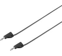 Voltcraft Cordon de mesure MSB-2002.2 A – Banane mâle 2 mm–2 mm, ultra flexible, 0,90 m, noir
