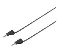 Voltcraft Cordon de mesure MSB-2002.2 A – Banane mâle 2 mm–2 mm, ultra flexible, 0,90 m, noir