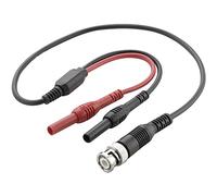Voltcraft Cordon de mesure BNC 0,50 m noir, rouge
