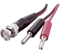 VOLTCRAFT Cordon de mesure BNC 0.80 m noir, rouge