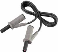 Cordon de mesure de sécurité[Banane mâle 4 mm -Banane mâle 4 mm ] Ultra flexibles 1.00 m noir MSB-501 10 A