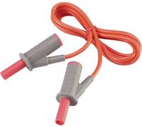 VOLTCRAFT Cordon de mesure de sécurité[Banane mâle 4 mm -Banane mâle 4 mm ] Ultra flexibles 1.00 m;rouge;MSB-501 10 A