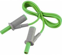 VOLTCRAFT Cordon de mesure de sécurité[Banane mâle 4 mm -Banane mâle 4 mm ] Ultra flexibles 1.00 m;vert;MSB-501 10 A