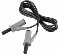 Cordon de mesure de sécurité[Banane mâle 4 mm -Banane mâle 4 mm ] Ultra flexibles 1.50 m noir MSB-50