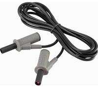 Cordon de mesure de sécurité[Banane mâle 4 mm -Banane mâle 4 mm ] Ultra flexibles 2.00 m noir MSB-501 10 A