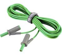 Cordon de mesure de sécurité[Banane mâle 4 mm -Banane mâle 4 mm ] Ultra flexibles 5.00 m vert MSB-501 10 A