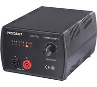 Alimentation de laboratoire réglable VOLTCRAFT CSP-300 3, 4.5, 6, 7.5, 9, 12 V, V, V, V, V, V (max.) 3 A (max.) 36 W Nbr. de