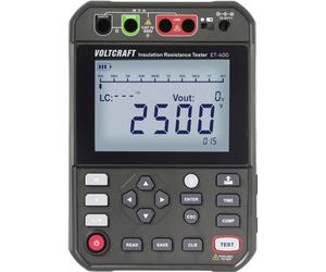 VOLTCRAFT ET-400 Appareil de mesure de l'isolation 250 V, 500 V, 1000 V, 2500 V 2.5 TΩ